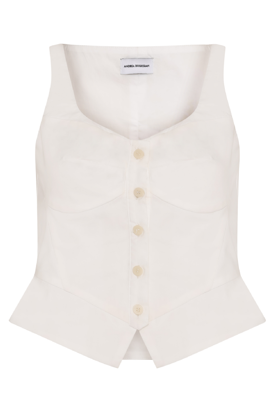 Magnolia Tricoline Top Off White