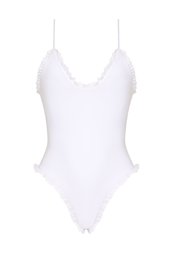 Mili Knit Swimsuit White