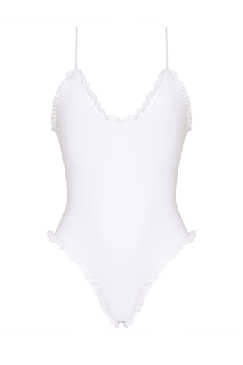 Mili Knit Swimsuit White