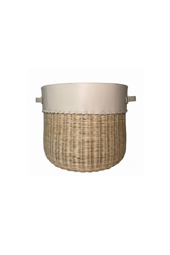 Mayari Straw Basket Off White-Ecru