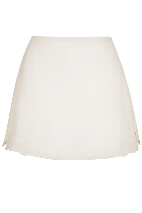 Mila Linen Skort Off White
