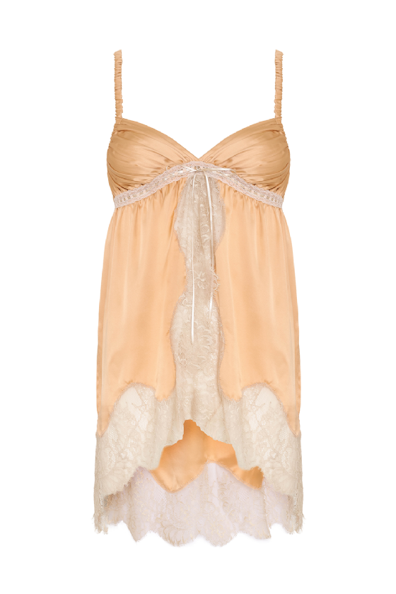 Lyves Satin Tank Top Sand