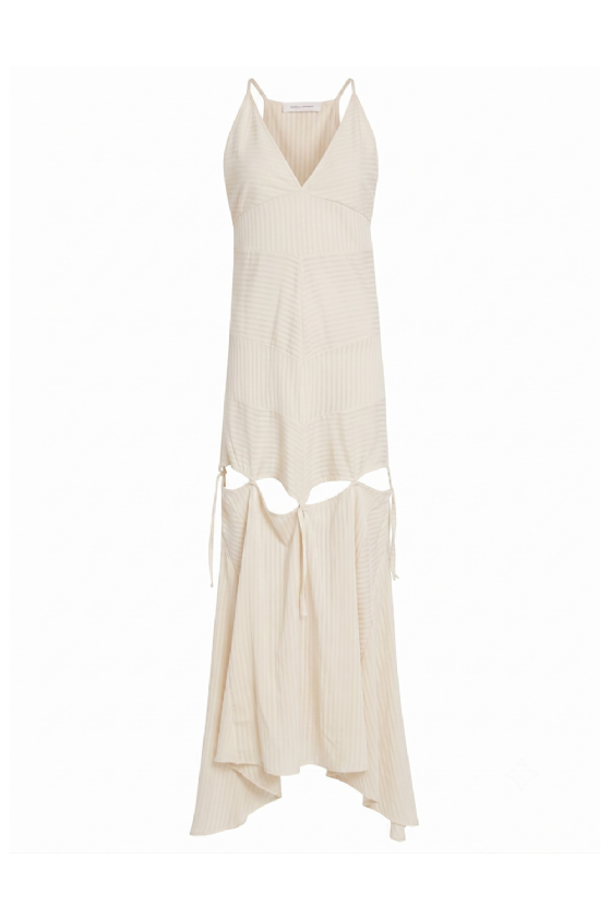 Jiris Voile Dress Off White