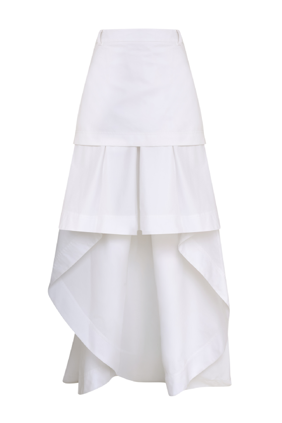 Marb Cotton Twill Shirt White