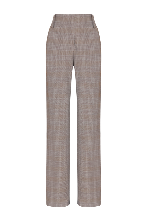 Linat Wool Trousers Funghi