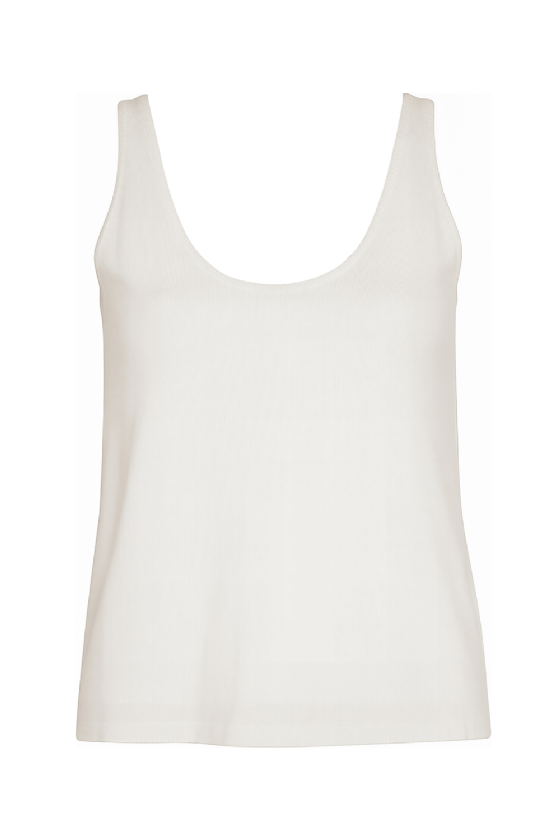 Mosali Knit Tank Top White