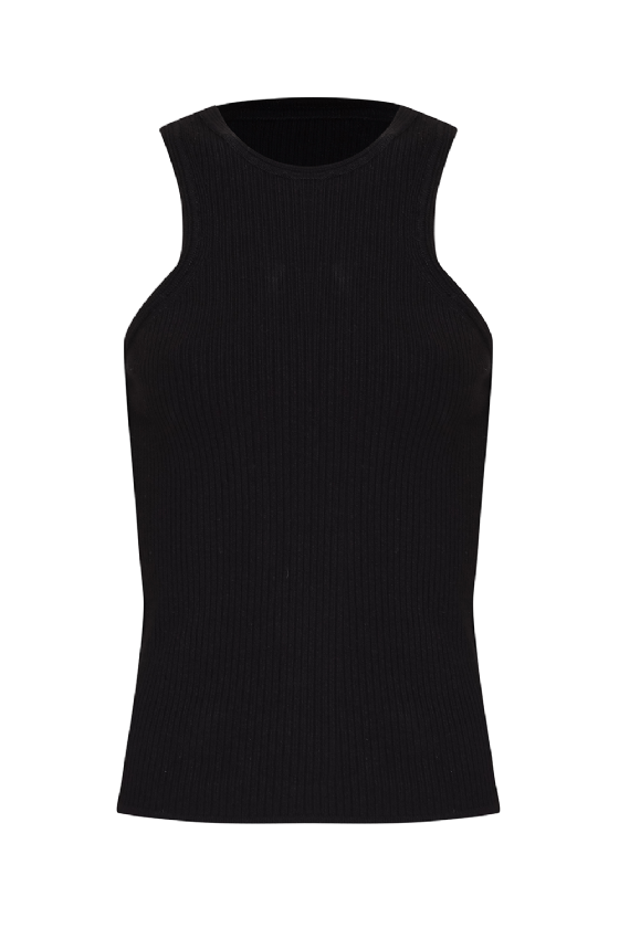 Mastik Knit Tank Top Black