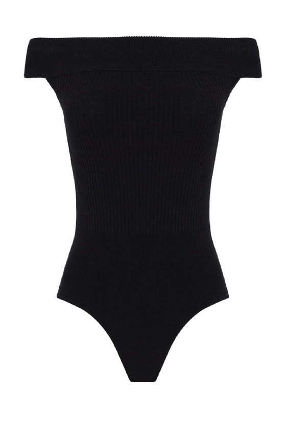 Mayala Knit Bodysuit Black