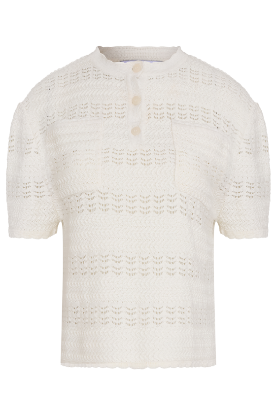 Mantone Knit Top Off White