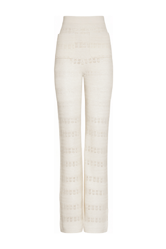 Maltiz Knit Pants Off White