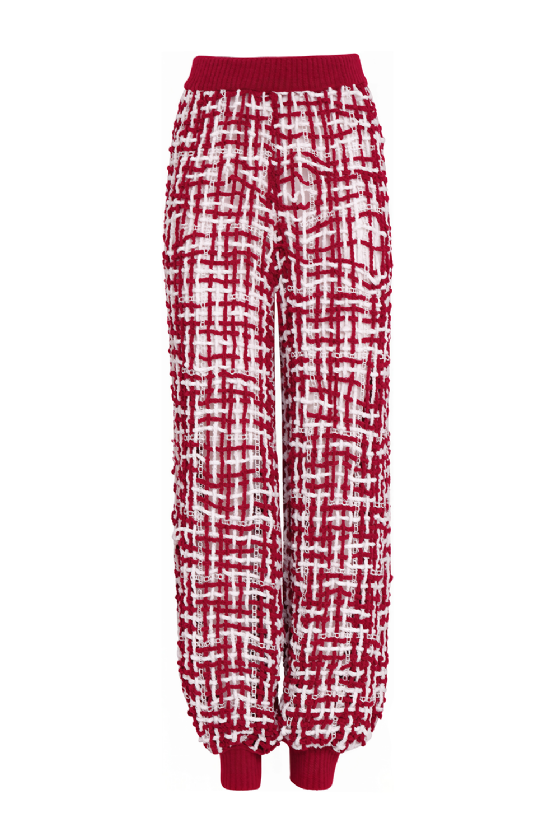 Mizili Crochet Pants Rouge-Off White