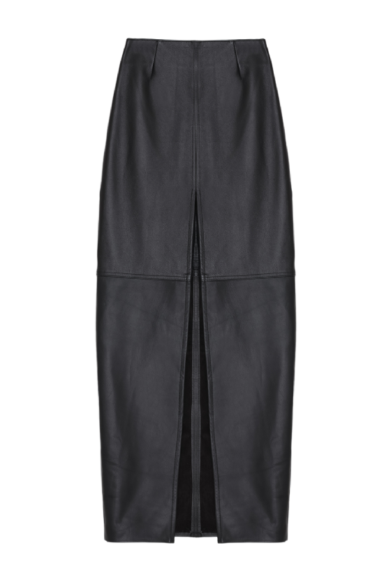Manela Leather Skirt Black