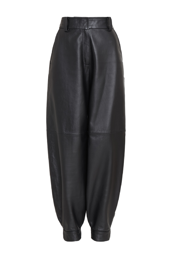 Milu Leather Trousers Black