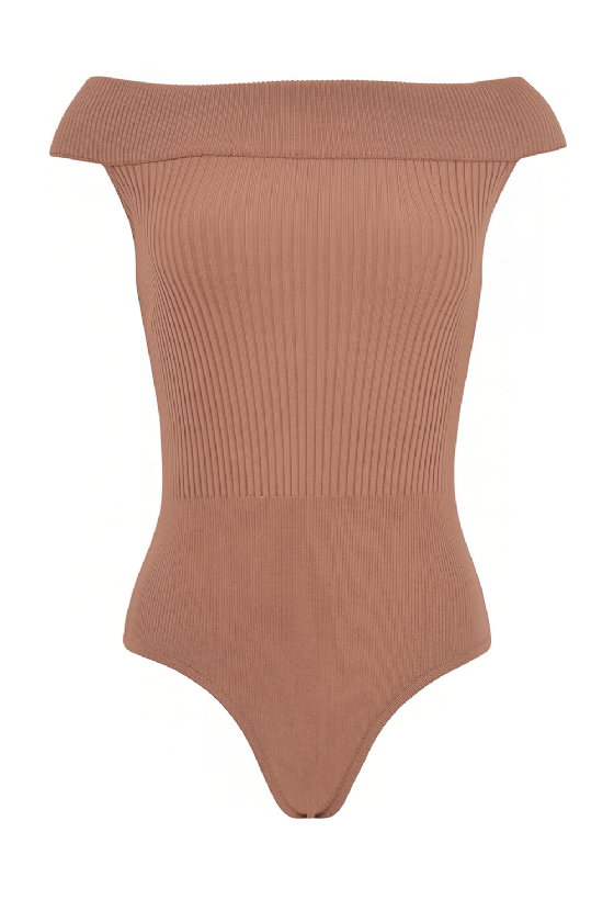 Mayala Knit Bodysuit Mauve