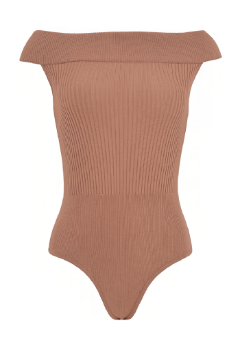 Mayala Knit Bodysuit Mauve