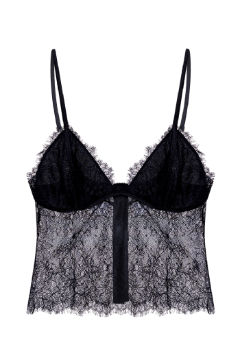 Mancessa Lace Top Black