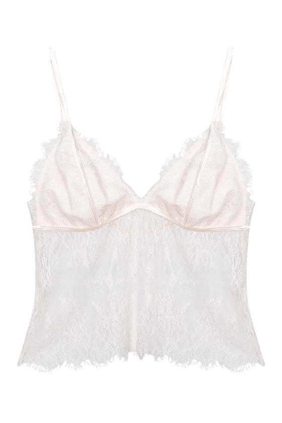 Mancessa Lace Top Off White