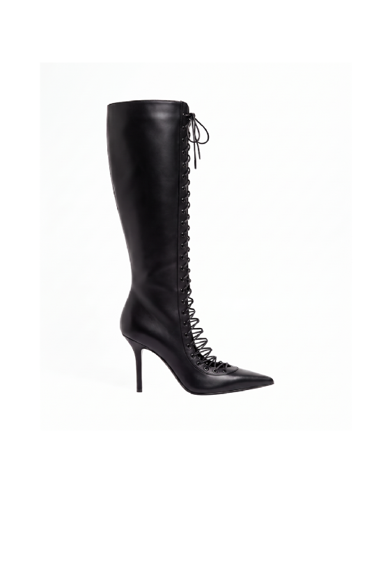 Massie Leather Boot  Black