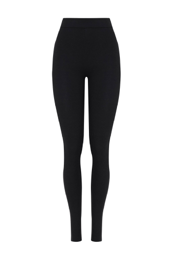 Luby Knitted Leggings Black