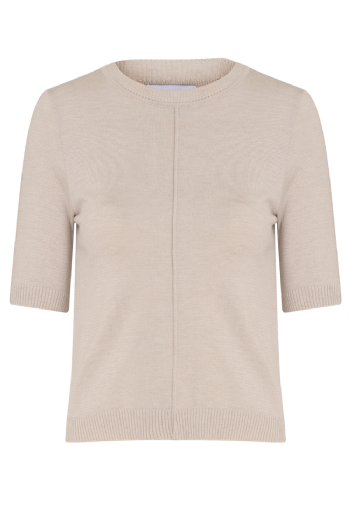 Majin Knit Top Melange Etoupe