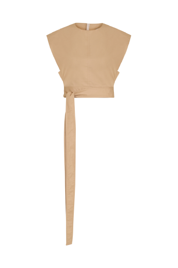 Cotton Merino Top Dusky Etoupe