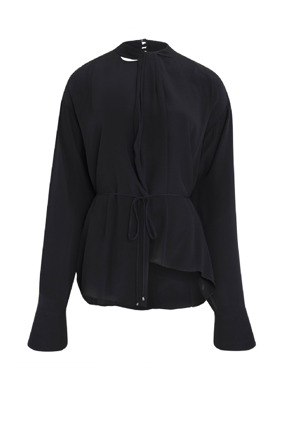 Laça Shirt Silk  Black