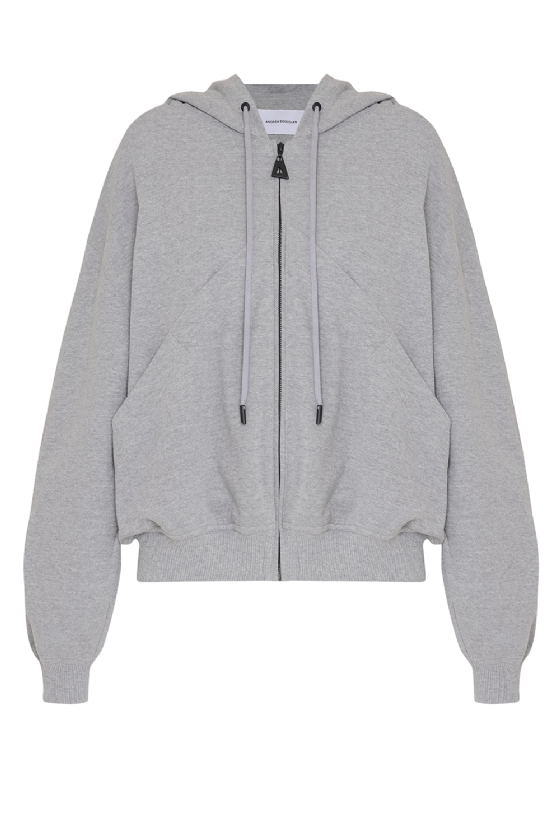 Maki Sweatshirt Jacket Melange Gris