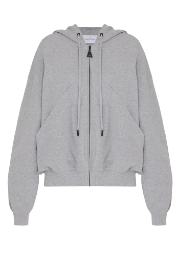 Maki Sweatshirt Jacket Melange Gris