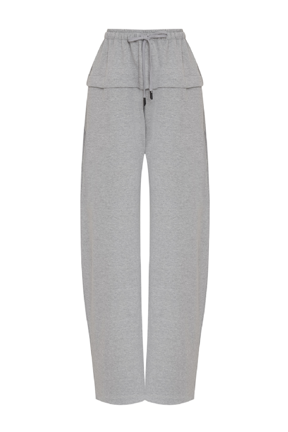 Moki Pants Sweatpants Melange Gris