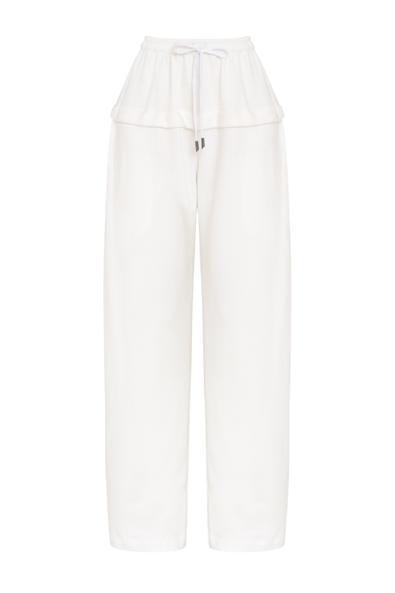 Moki Pants Sweatpants Off White