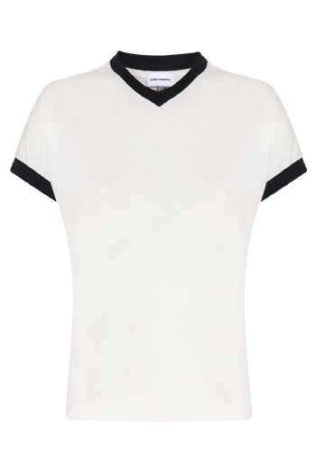 Mp Mabre Knit Blouse Off White-Black