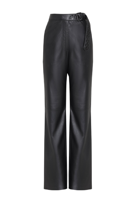 Liondre Leather Pants Black