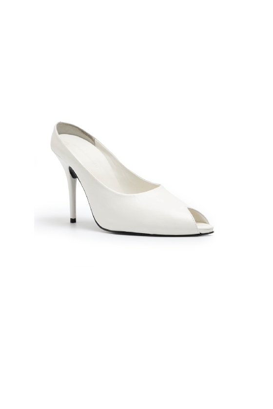 Lulep Leather Pump Off White