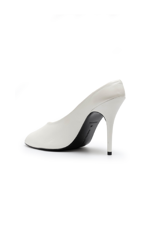 Lulep Leather Pump Off White