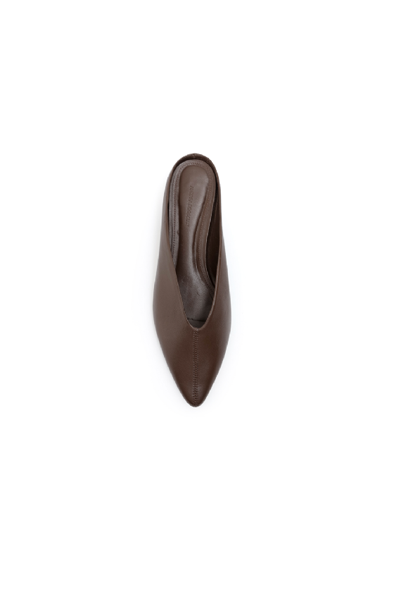 Lantx Leather Mule Ebene Brown