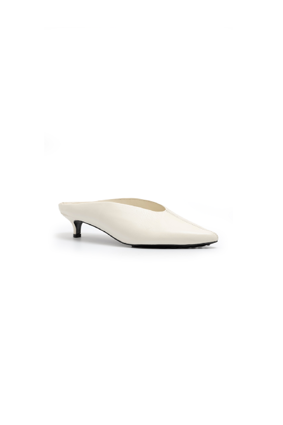 Lantx Leather Mule Off White