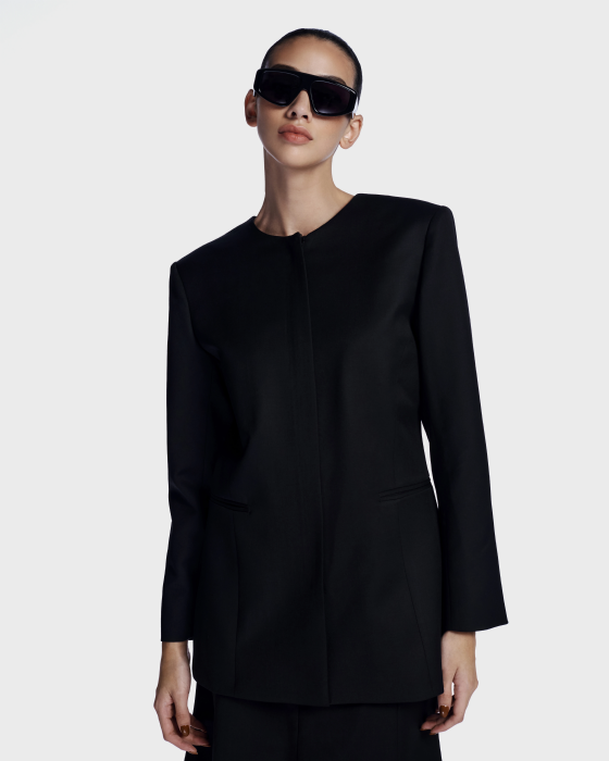 Wool Blazer Black