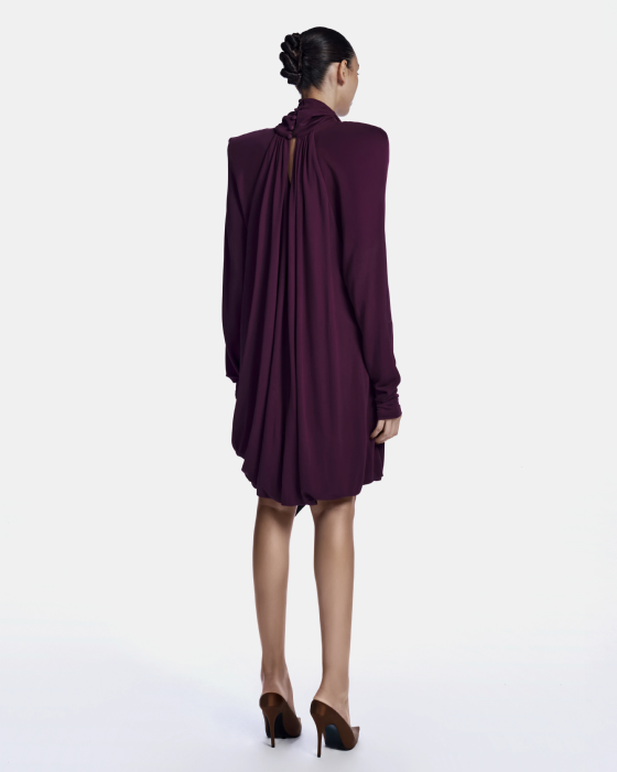 Lima Jersey Blouse Light Wine-Black