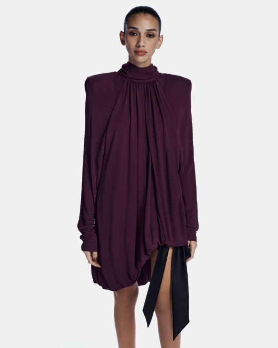 Lima Jersey Blouse Light Wine-Black