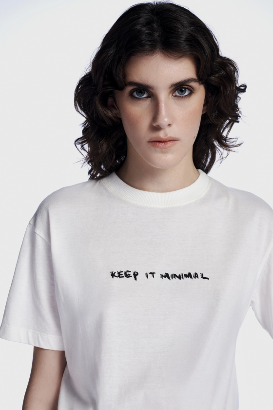 Luo Knit T-Shirt Off White