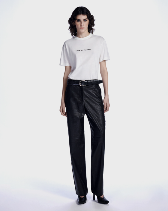 Luo Knit T-Shirt Off White
