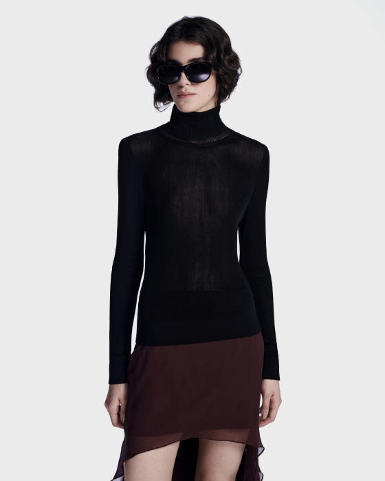 Lorango Silk Skirt Brown