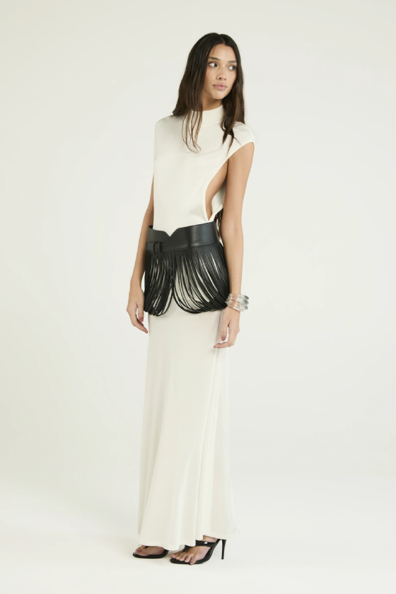 Jispa Leather Belt Black