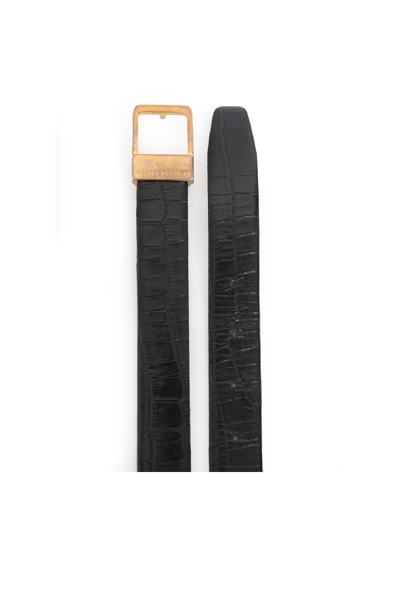 Jandra Leather Belt Black