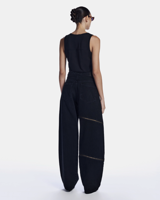 Lineta Knit Tank Top Black