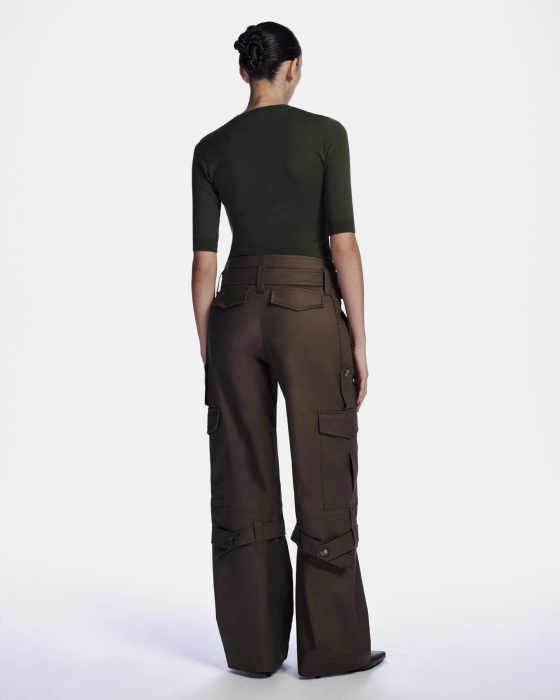 Laminia Knit Blouse Light Olive