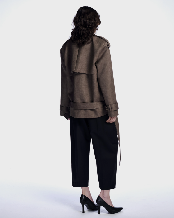 Lasacia Wool Coat Brown