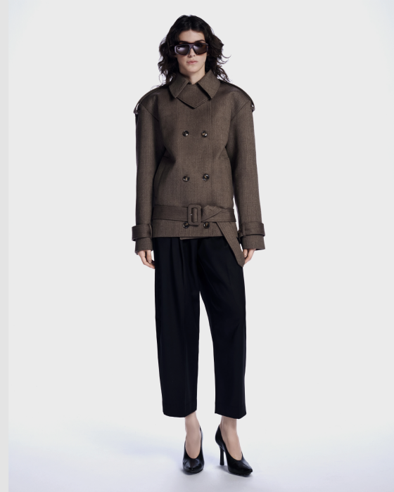 Lasacia Wool Coat Brown