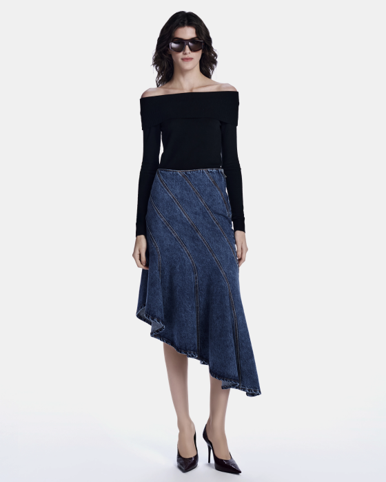  Letania Knit Blouse Black