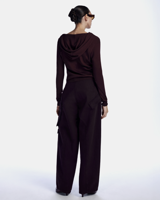  Lorron Knitting Blouse Aubergine
